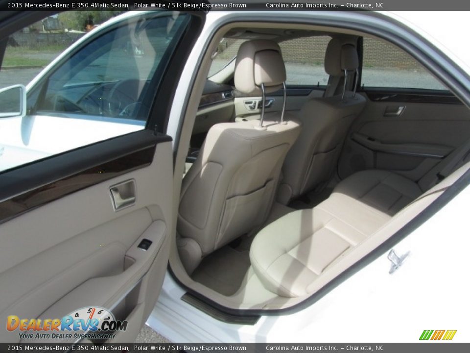 2015 Mercedes-Benz E 350 4Matic Sedan Polar White / Silk Beige/Espresso Brown Photo #19