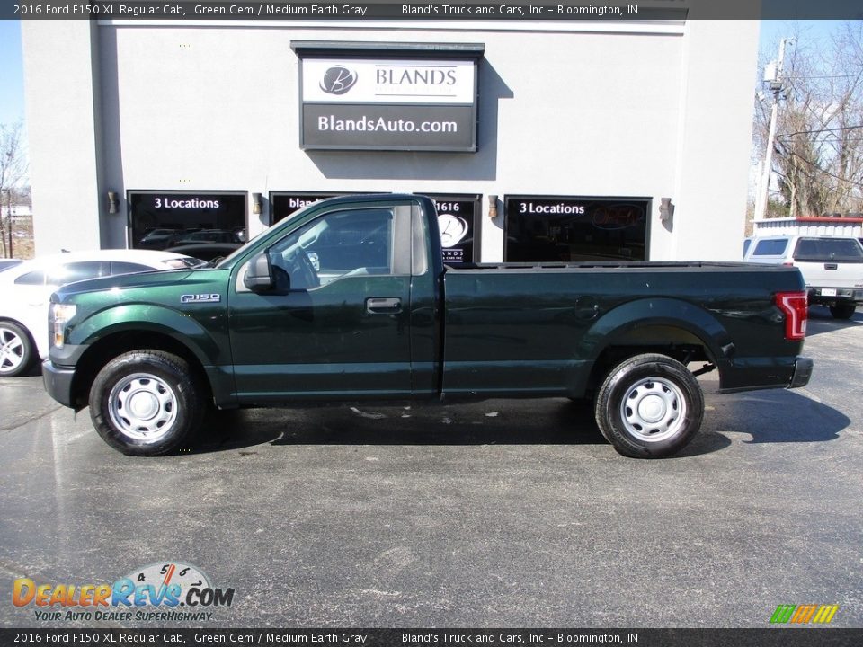 2016 Ford F150 XL Regular Cab Green Gem / Medium Earth Gray Photo #1