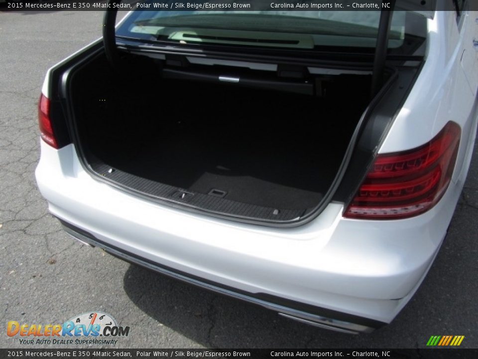 2015 Mercedes-Benz E 350 4Matic Sedan Polar White / Silk Beige/Espresso Brown Photo #20