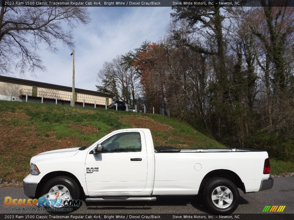 2023 Ram 1500 Classic Tradesman Regular Cab 4x4 Bright White / Diesel Gray/Black Photo #1