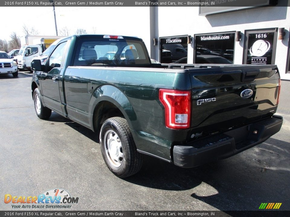 2016 Ford F150 XL Regular Cab Green Gem / Medium Earth Gray Photo #3