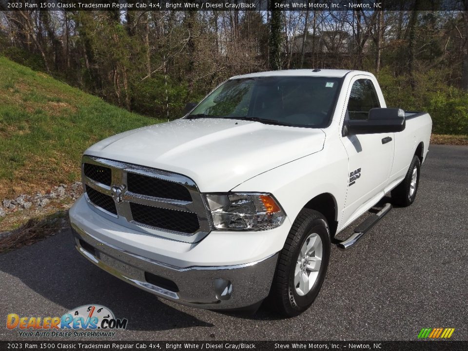 2023 Ram 1500 Classic Tradesman Regular Cab 4x4 Bright White / Diesel Gray/Black Photo #2