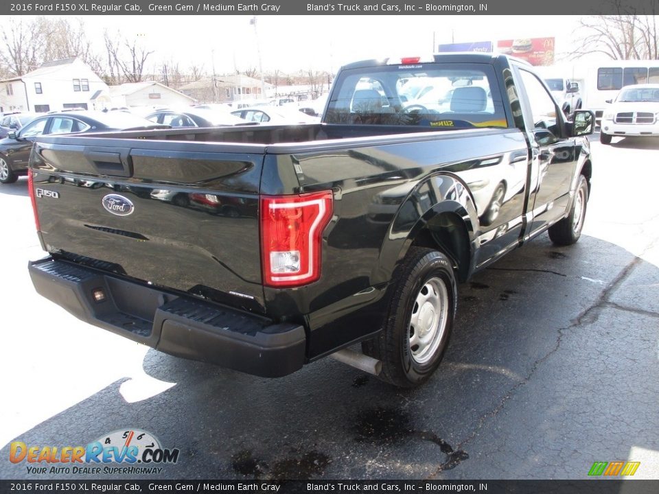 2016 Ford F150 XL Regular Cab Green Gem / Medium Earth Gray Photo #4