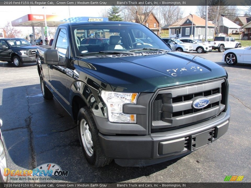 2016 Ford F150 XL Regular Cab Green Gem / Medium Earth Gray Photo #5