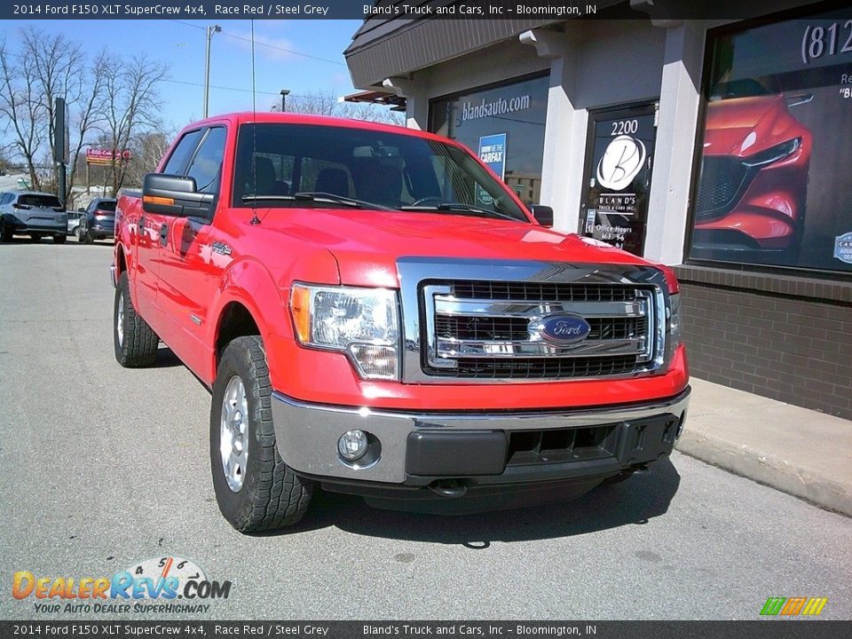 2014 Ford F150 XLT SuperCrew 4x4 Race Red / Steel Grey Photo #2
