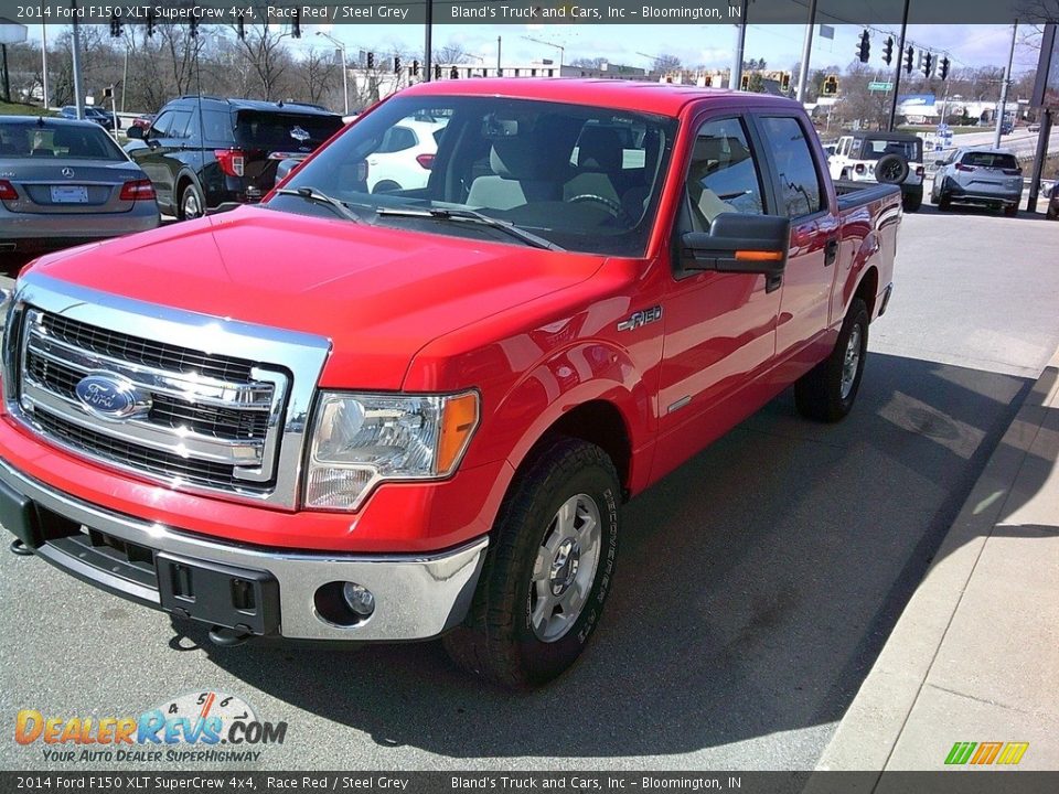 2014 Ford F150 XLT SuperCrew 4x4 Race Red / Steel Grey Photo #3