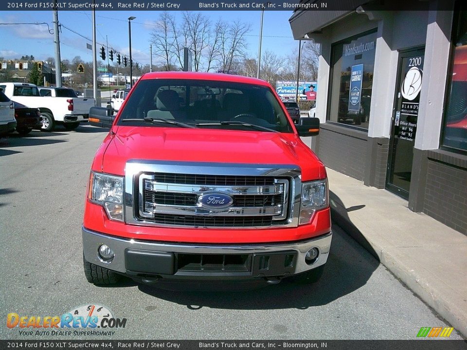 2014 Ford F150 XLT SuperCrew 4x4 Race Red / Steel Grey Photo #4