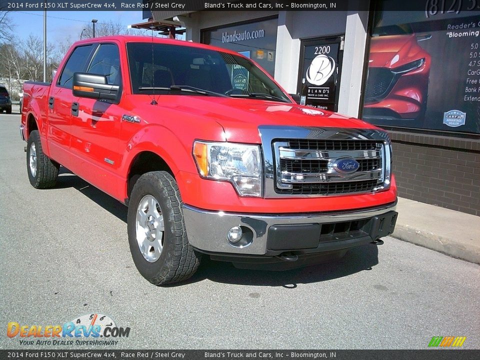 2014 Ford F150 XLT SuperCrew 4x4 Race Red / Steel Grey Photo #20