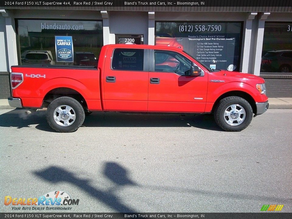 2014 Ford F150 XLT SuperCrew 4x4 Race Red / Steel Grey Photo #21