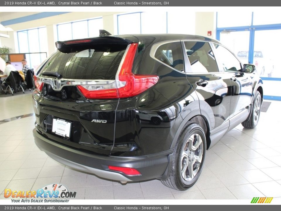 2019 Honda CR-V EX-L AWD Crystal Black Pearl / Black Photo #7