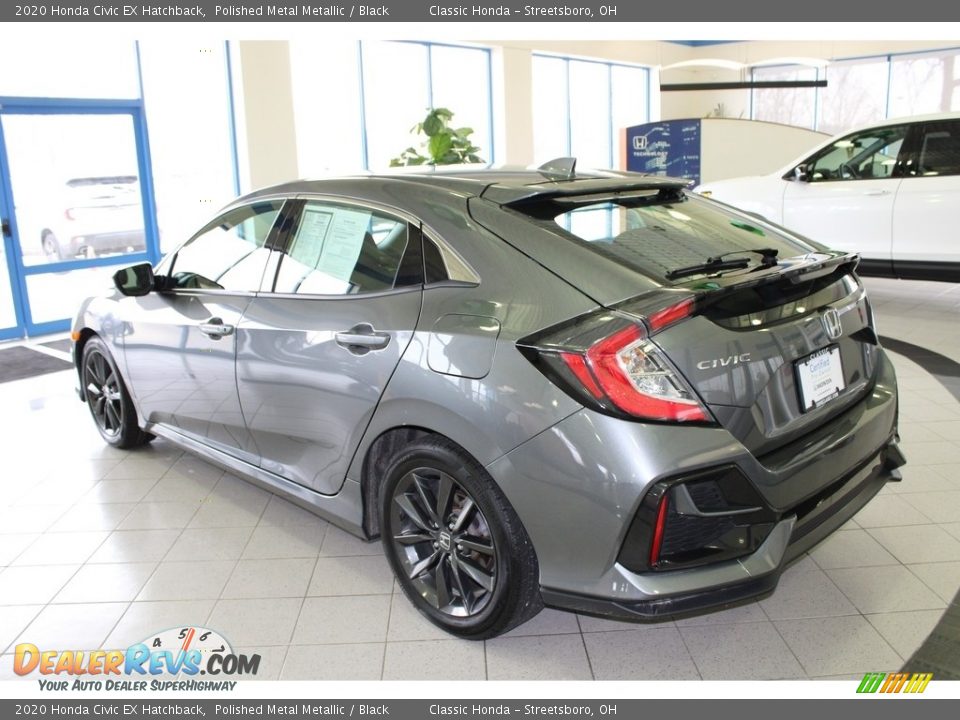 2020 Honda Civic EX Hatchback Polished Metal Metallic / Black Photo #9