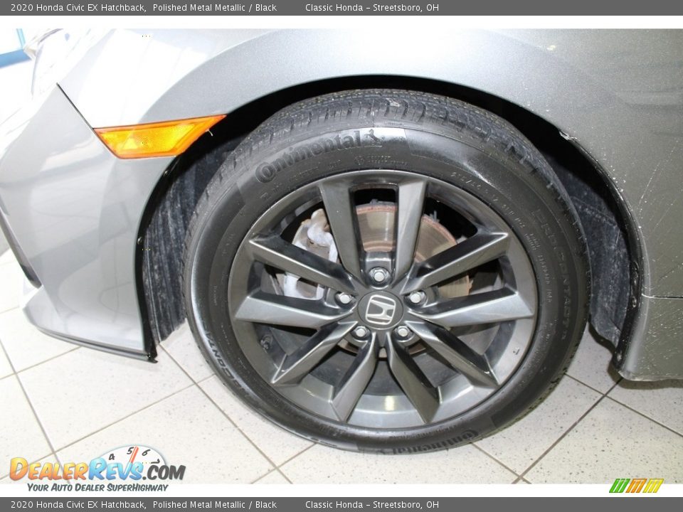 2020 Honda Civic EX Hatchback Polished Metal Metallic / Black Photo #12