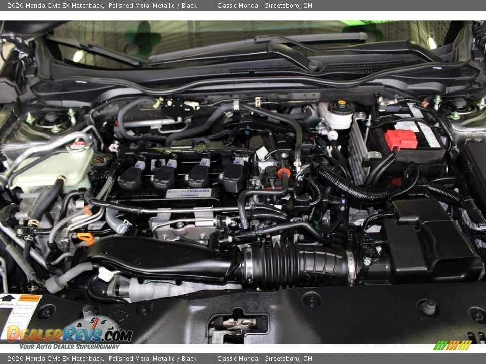 2020 Honda Civic EX Hatchback Polished Metal Metallic / Black Photo #13