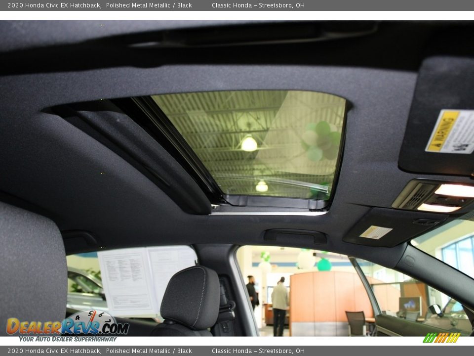 2020 Honda Civic EX Hatchback Polished Metal Metallic / Black Photo #17