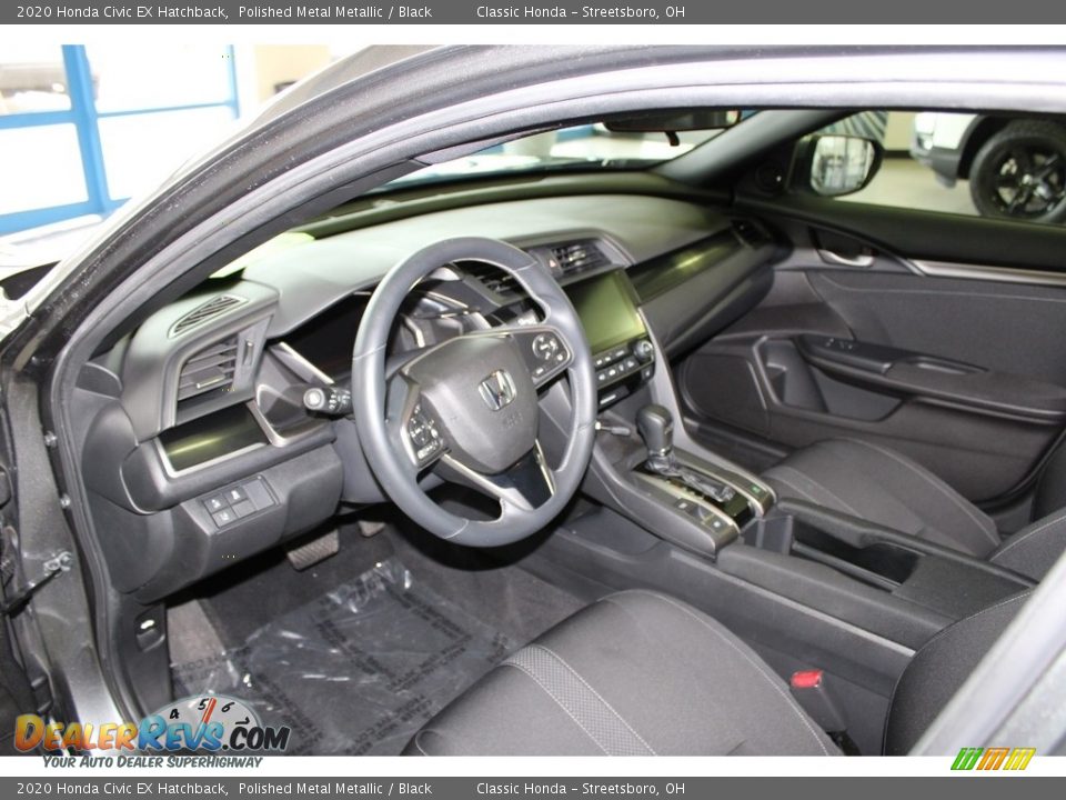 2020 Honda Civic EX Hatchback Polished Metal Metallic / Black Photo #27