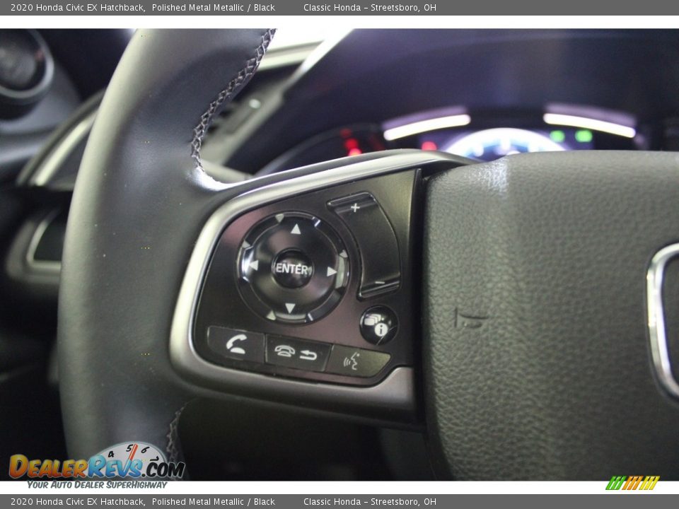2020 Honda Civic EX Hatchback Polished Metal Metallic / Black Photo #31