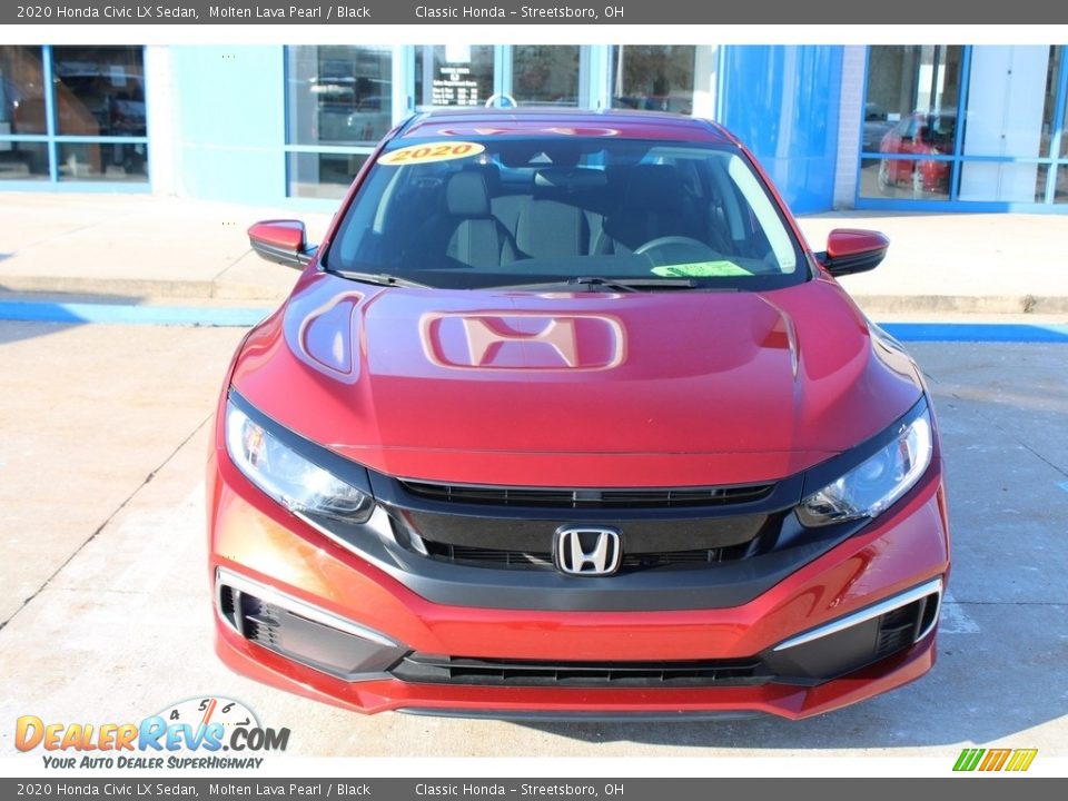 2020 Honda Civic LX Sedan Molten Lava Pearl / Black Photo #2