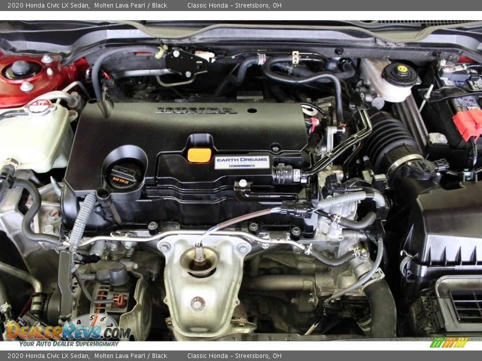 2020 Honda Civic LX Sedan Molten Lava Pearl / Black Photo #13