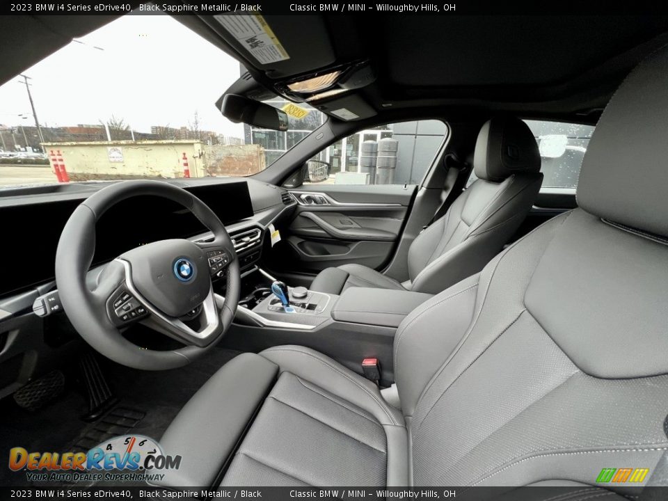 2023 BMW i4 Series eDrive40 Black Sapphire Metallic / Black Photo #6