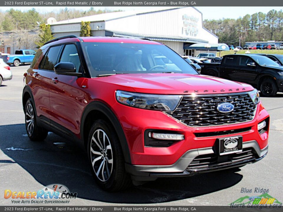 2023 Ford Explorer ST-Line Rapid Red Metallic / Ebony Photo #7