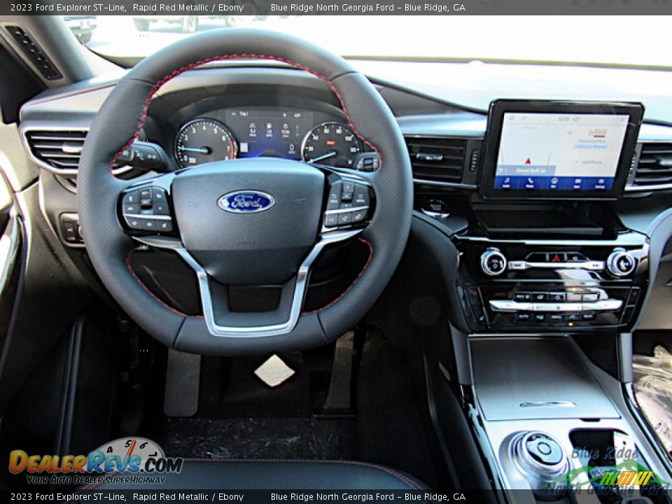 Dashboard of 2023 Ford Explorer ST-Line Photo #14