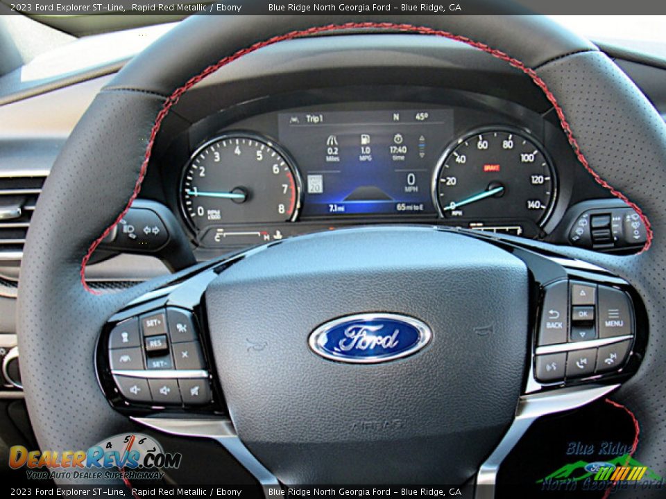 2023 Ford Explorer ST-Line Steering Wheel Photo #16