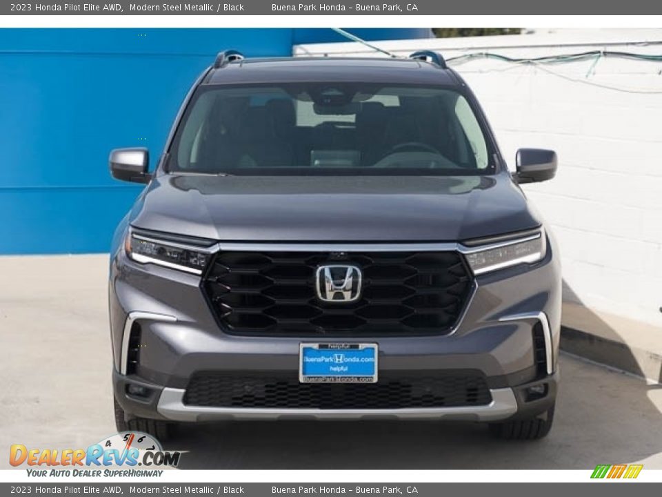 2023 Honda Pilot Elite AWD Modern Steel Metallic / Black Photo #3