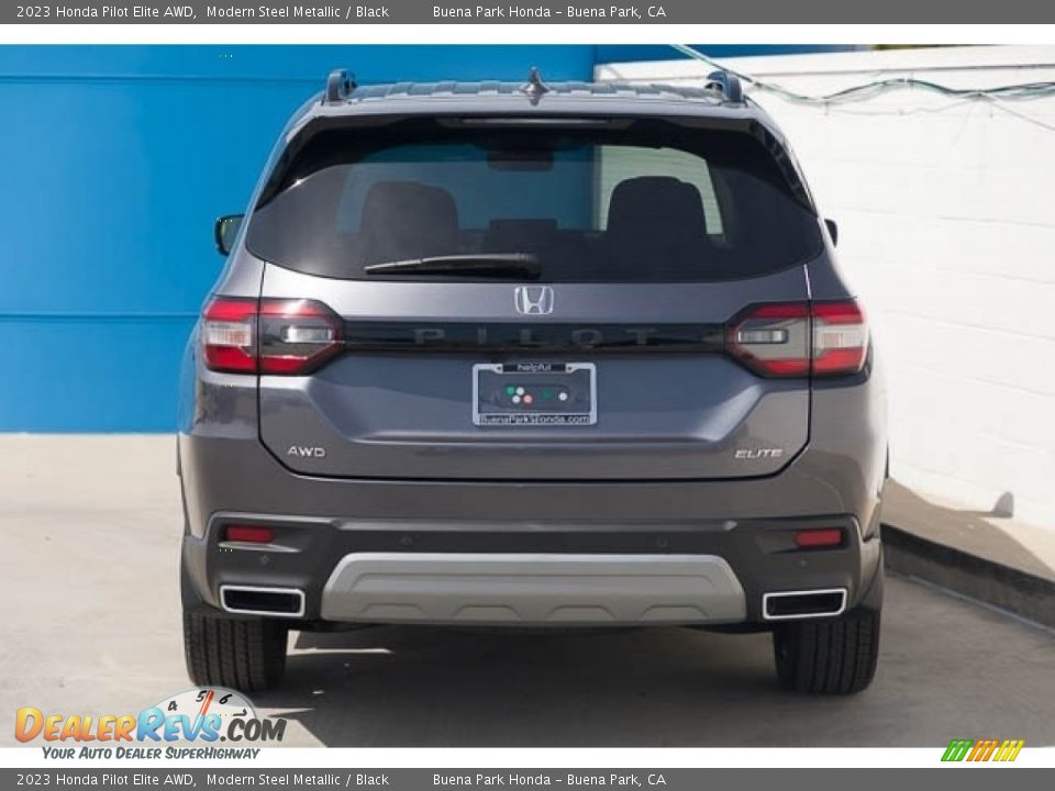 2023 Honda Pilot Elite AWD Modern Steel Metallic / Black Photo #5