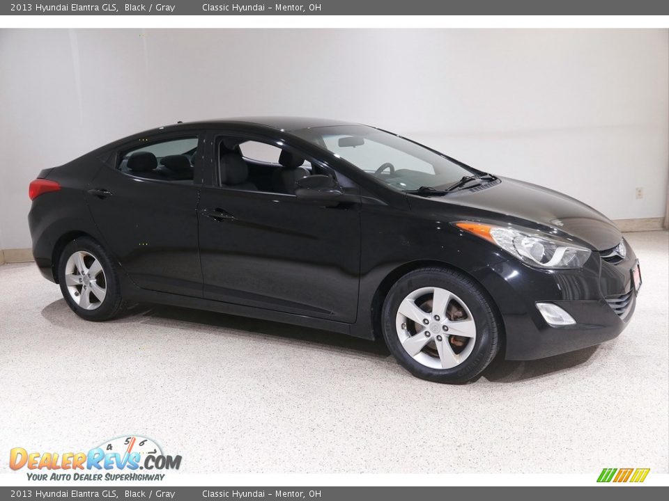 2013 Hyundai Elantra GLS Black / Gray Photo #1