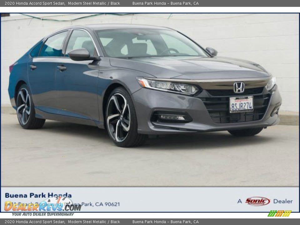 2020 Honda Accord Sport Sedan Modern Steel Metallic / Black Photo #1