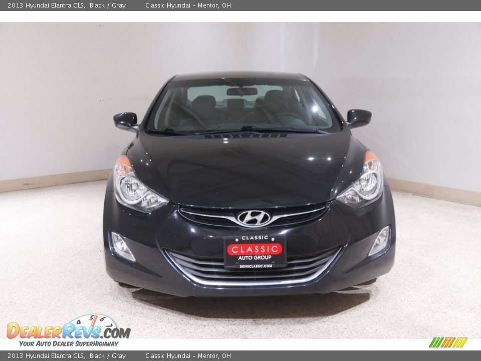 2013 Hyundai Elantra GLS Black / Gray Photo #2