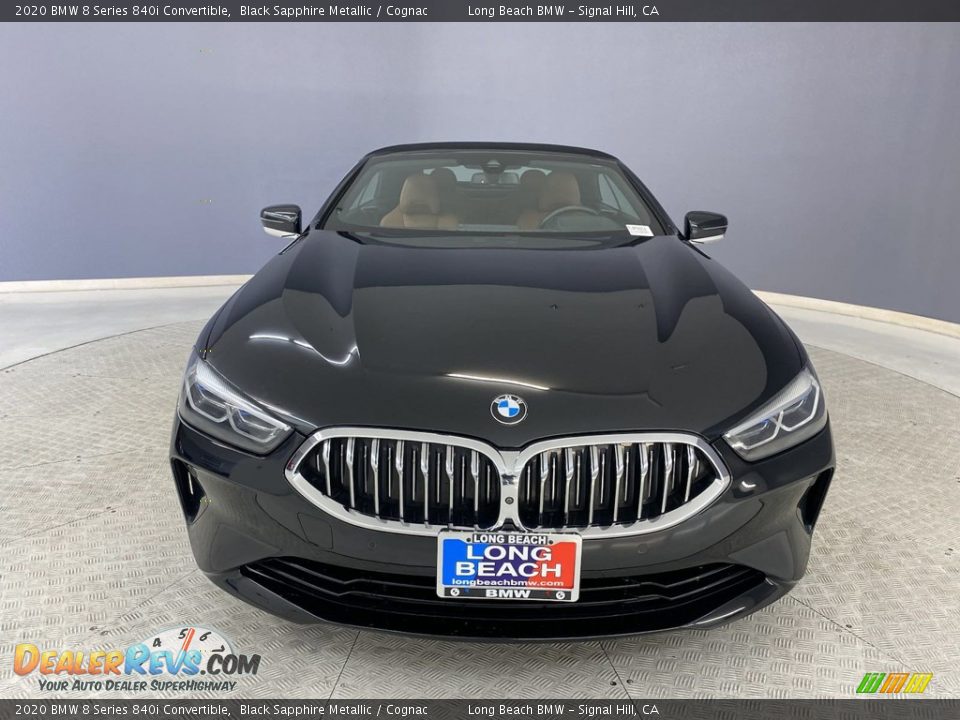 2020 BMW 8 Series 840i Convertible Black Sapphire Metallic / Cognac Photo #2