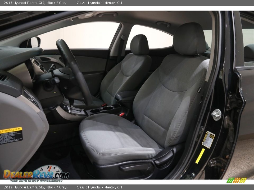 2013 Hyundai Elantra GLS Black / Gray Photo #5