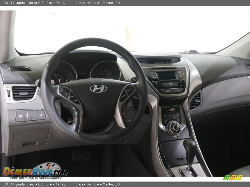 2013 Hyundai Elantra GLS Black / Gray Photo #6
