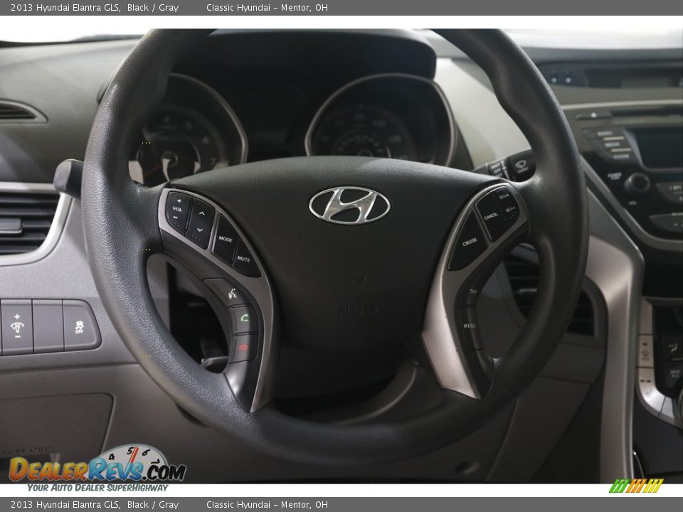 2013 Hyundai Elantra GLS Black / Gray Photo #7