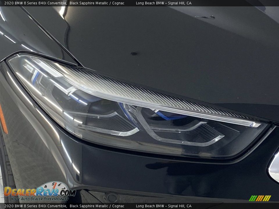 2020 BMW 8 Series 840i Convertible Black Sapphire Metallic / Cognac Photo #6