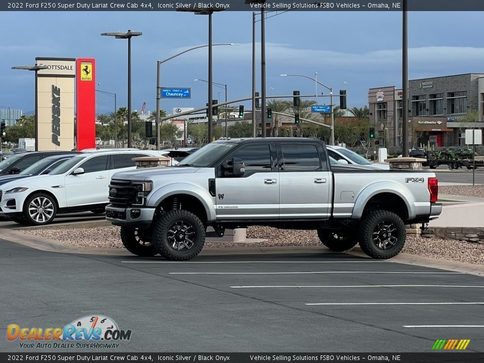 2022 Ford F250 Super Duty Lariat Crew Cab 4x4 Iconic Silver / Black Onyx Photo #8