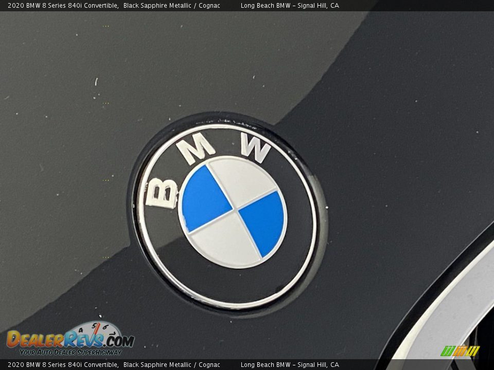2020 BMW 8 Series 840i Convertible Black Sapphire Metallic / Cognac Photo #7
