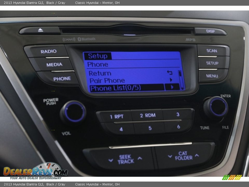 2013 Hyundai Elantra GLS Black / Gray Photo #11