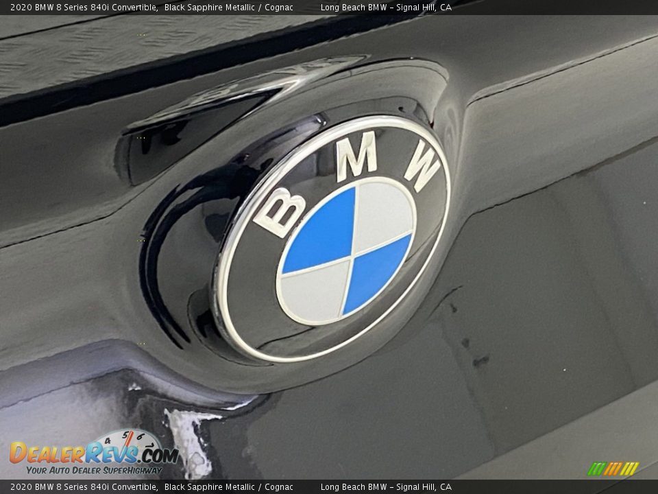 2020 BMW 8 Series 840i Convertible Black Sapphire Metallic / Cognac Photo #9