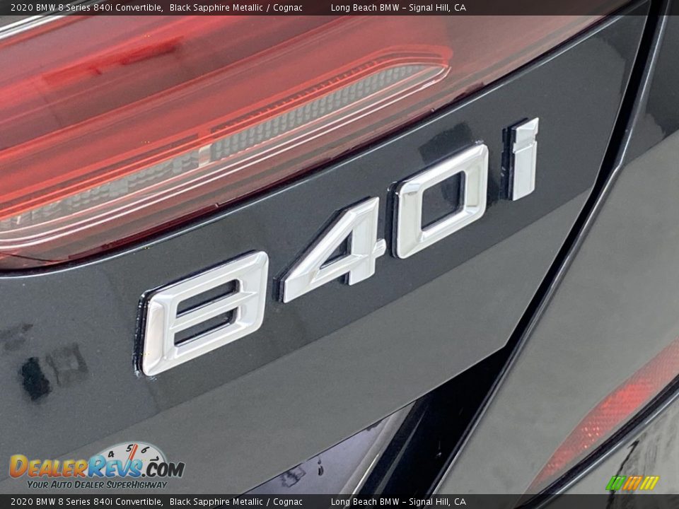 2020 BMW 8 Series 840i Convertible Black Sapphire Metallic / Cognac Photo #10