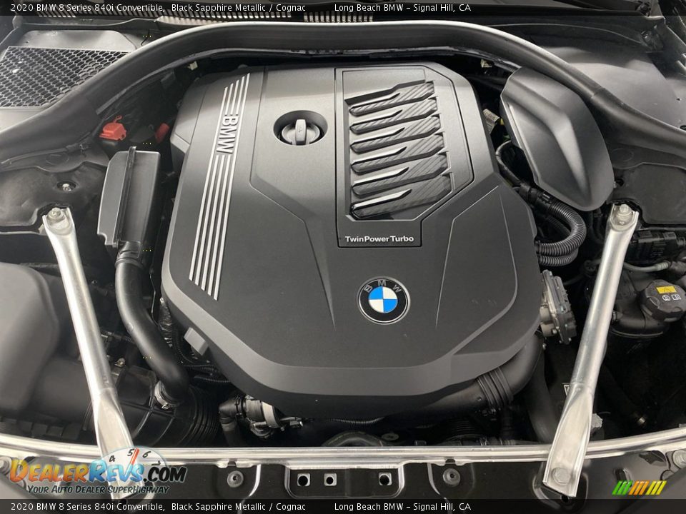 2020 BMW 8 Series 840i Convertible Black Sapphire Metallic / Cognac Photo #11