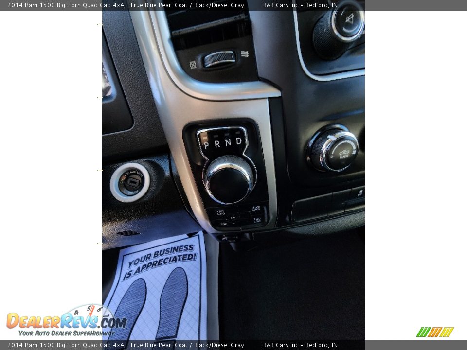 2014 Ram 1500 Big Horn Quad Cab 4x4 True Blue Pearl Coat / Black/Diesel Gray Photo #11