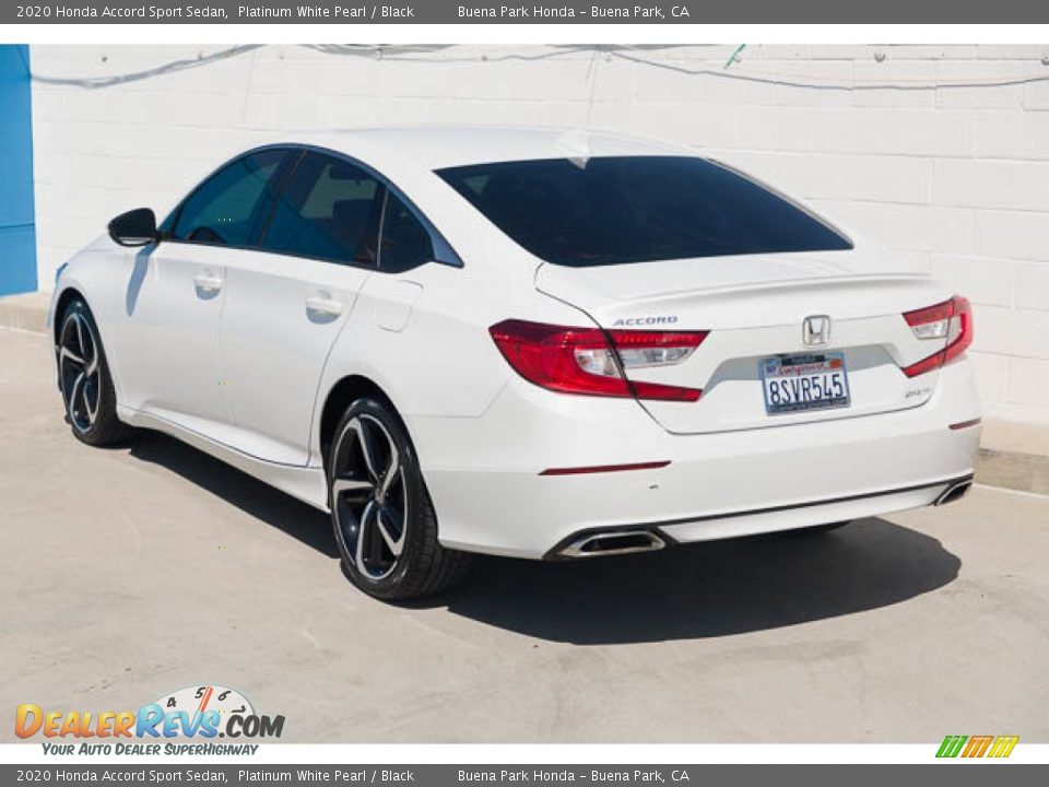 2020 Honda Accord Sport Sedan Platinum White Pearl / Black Photo #2