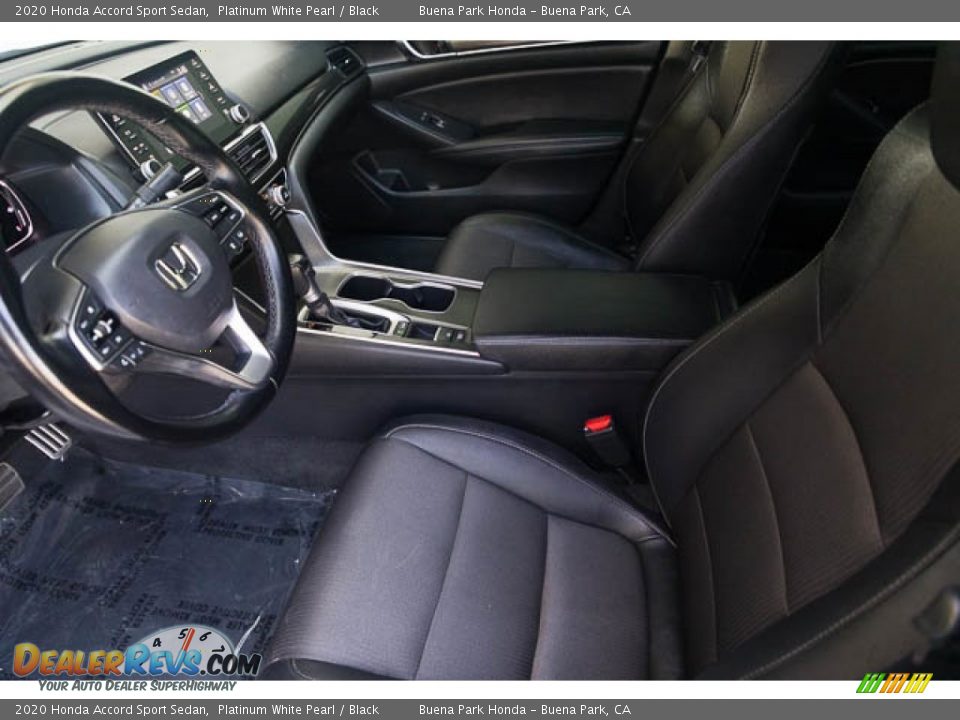 2020 Honda Accord Sport Sedan Platinum White Pearl / Black Photo #3