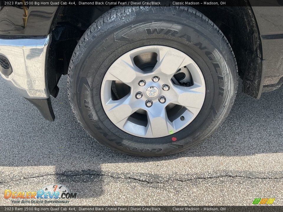 2023 Ram 1500 Big Horn Quad Cab 4x4 Diamond Black Crystal Pearl / Diesel Gray/Black Photo #13