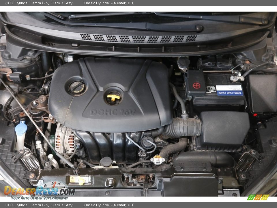 2013 Hyundai Elantra GLS Black / Gray Photo #18