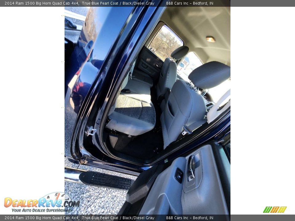 2014 Ram 1500 Big Horn Quad Cab 4x4 True Blue Pearl Coat / Black/Diesel Gray Photo #14