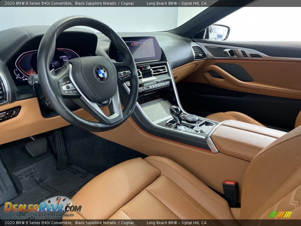 2020 BMW 8 Series 840i Convertible Black Sapphire Metallic / Cognac Photo #15