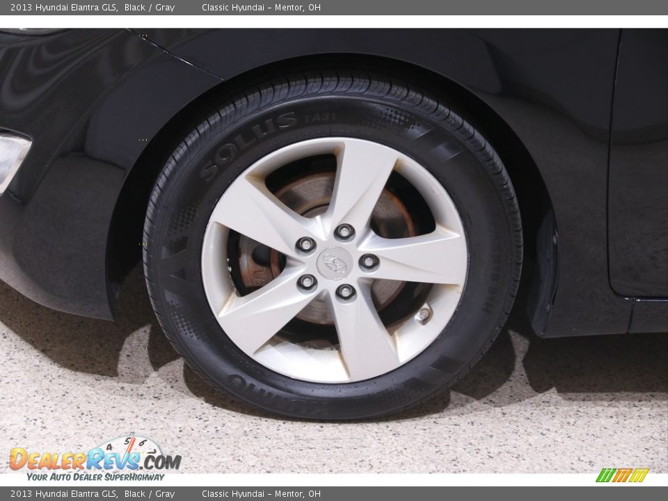 2013 Hyundai Elantra GLS Black / Gray Photo #19